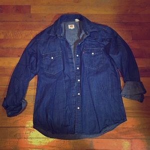 Levi’s Dark Denim Button Down